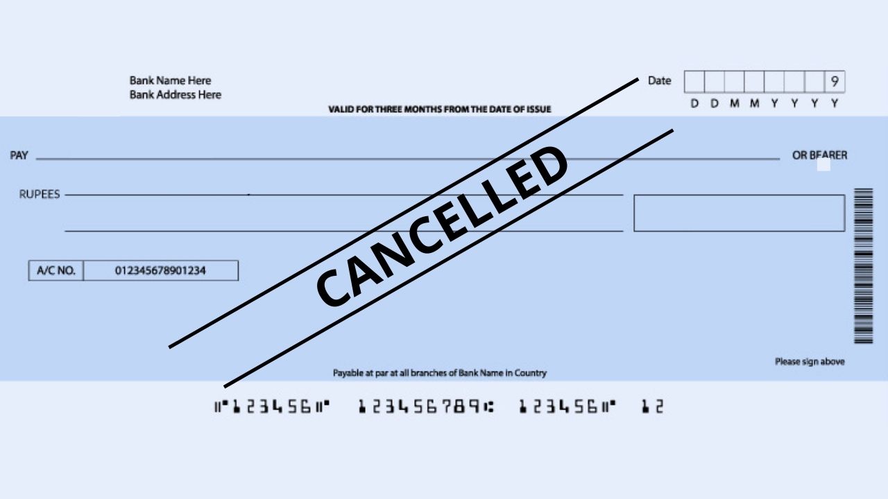 Cancelled Cheque क्या है? Cancelled Cheque कैसे भरें? - Ionetech