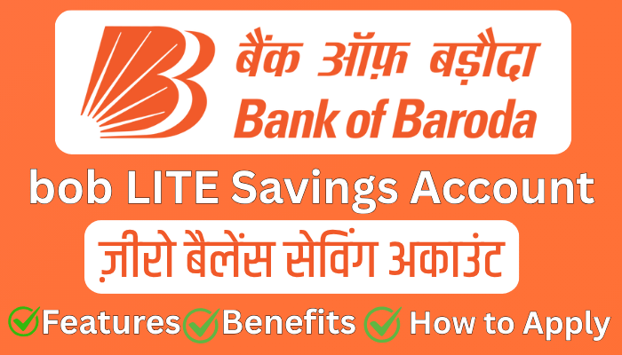 Bank of Baroda bob LITE Savings Account